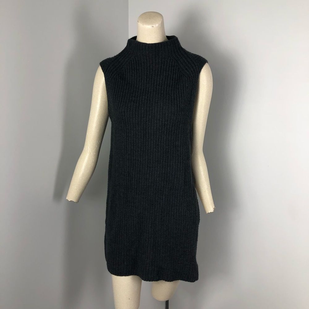 Three Dots Joan Tunic Sweater Black Size Medium